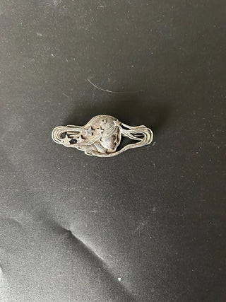 Sterling Silver Brooch Girl W/Stars