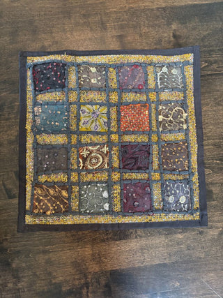 Black Patchwork Pillowcover