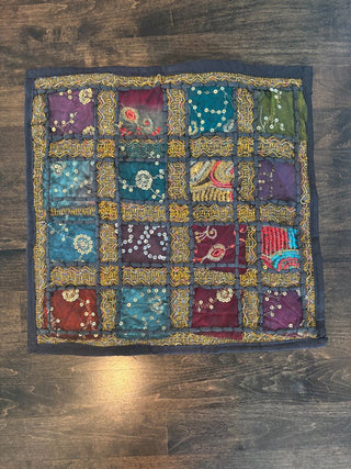 Black Patchwork Pillowcover