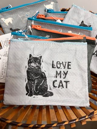 New-Zipper Pouch-Love My Cat