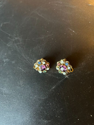 Earrings, Clip-on Costume Rhinestones