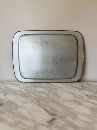 Cream Toleware Metal Tray
