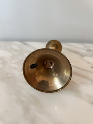 5 1/2" Brass Round Base Candlestick Holder