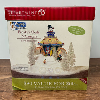 Dept 56, Frosty's Sleds n' Saucers Set