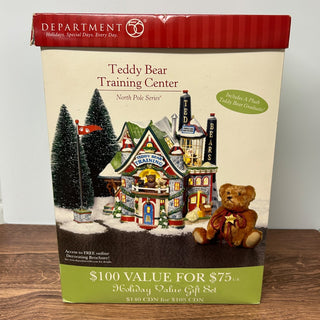 Dept. 56, North Pole Teddy Bear Training Set