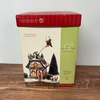 Dept. 56, Santa's Reindeer Rides Set