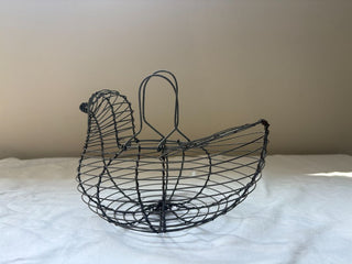 wire egg basket bird