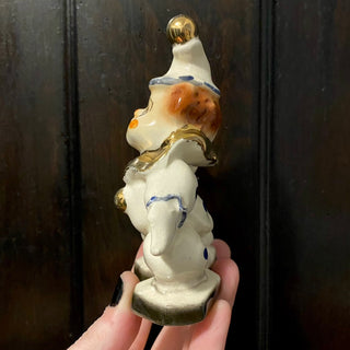 Vintage Ceramic Clown Figurine Hand Painted in Japan