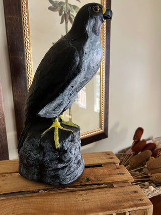 Falcon Sculpture on Rock Blow Mold