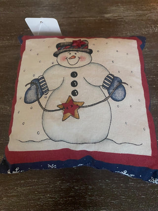 Small Snowman Pillow-Star