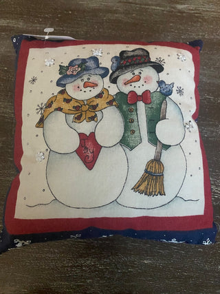 Small Snowman Pillow-Couple