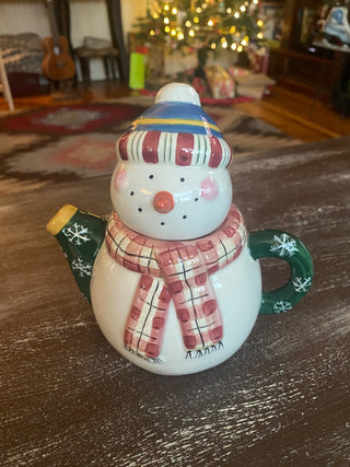 Snowman Teapot-Sakura China-Debbie Mumm