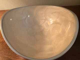 bowl with shell inlay
