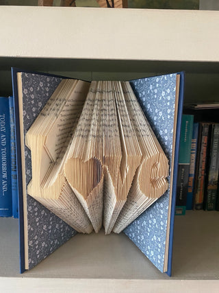 Folded Book - Love w/Blue Floral cover sheet