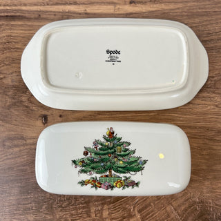 1990s Spode Butter Dish with Cover