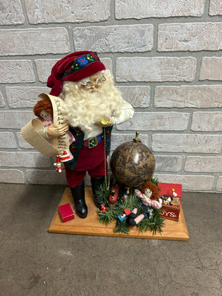 Lynn Haney Signed 1990 Santa - Almost Time for Christmas