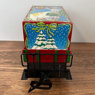 LGB #94505 Christmas Gondola Train Car with Gift Box 11Wx5Dx6H