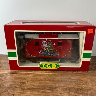 LGB #44650 Merry Christmas Caboose Train Car 14Wx6Dx8H