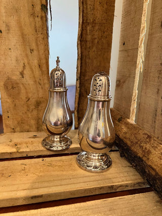 Silverplated Salt and Pepper Shakers