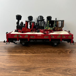 LGB #42100 1997 Four Gnomy Flatcar Train Car 14Wx6Dx7H