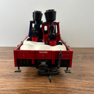 LGB #42100 1997 Four Gnomy Flatcar Train Car 14Wx6Dx7H