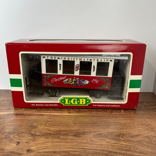 LGB #36076 2003 Christmas Train Passenger Car 14Wx6Dx7H