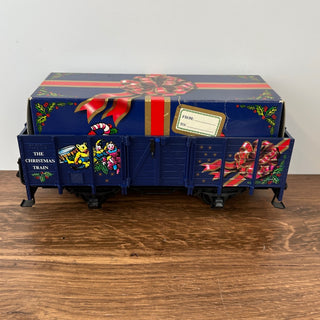 LGB #42210 Blue Gondola Train Car with Gift Box Cargo 16Wx6Dx5H
