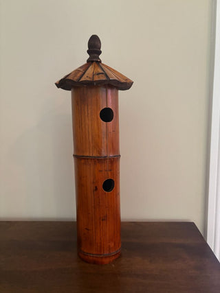 bamboo vintage birdhouse