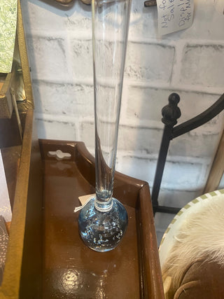 Vtg Bubble Glass Bud Vase