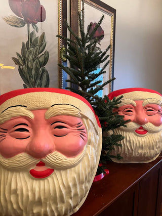 Vintage Santa Face Porch Light Cover