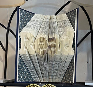 Folded Book - Read w/Green Floral cover sheet