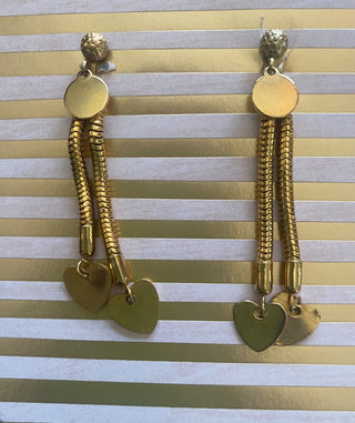 Dangling Hearts Earrings-ty