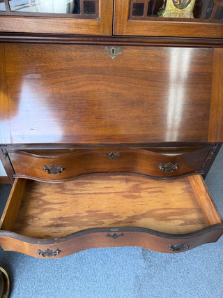 Maddox Mahogany Secretary Desk w/ Claw Feet 35Wx18Dx82H