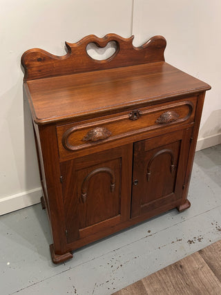 Vintage Wood Eastlake Cabinet Side Table