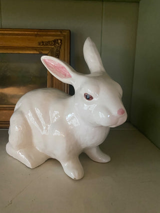 Large Enesco White Rabbit-1983-ty