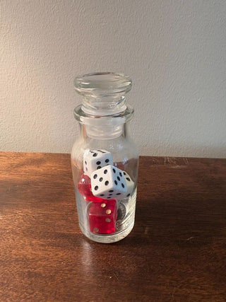 dice in jar