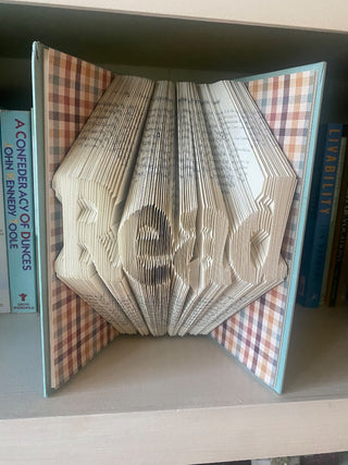 Folded Book - Read w/Plaid cover sheet