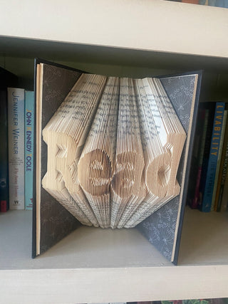 Folded Book - Read w/Black Floral cover sheet