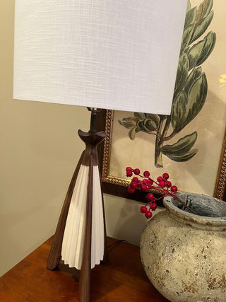 Mid Century Modern Plaster Table Lamp with New Shade