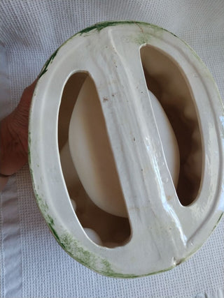 White Elephant Planter Vase Trinket Holder 8"x6"x5.5"
