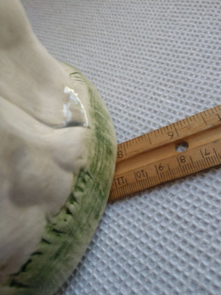 White Elephant Planter Vase Trinket Holder 8"x6"x5.5"