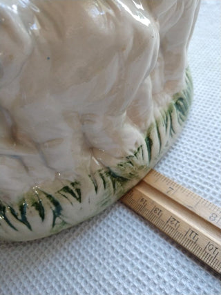 White Elephant Planter Vase Trinket Holder 8"x6"x5.5"