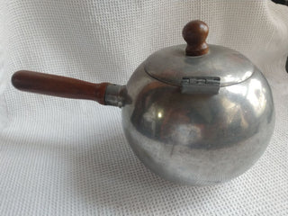 Art Deco Pewter Tea/Coffee Pot ALLOY ARTWORKS INC #276 5.5 diameter