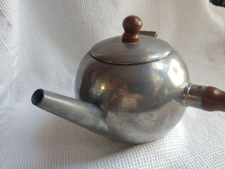 Art Deco Pewter Tea/Coffee Pot ALLOY ARTWORKS INC #276 5.5 diameter