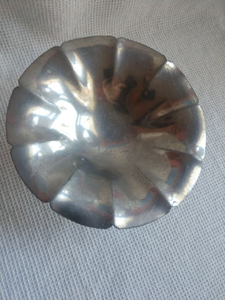 Pewter Pedestal Trinket Dish by Flag & Homan # 29 / 3.25 in x 6in