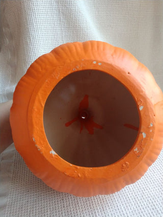 Earthenware Ceramic Pumpkin Votive Candle Holder, Matte Finish