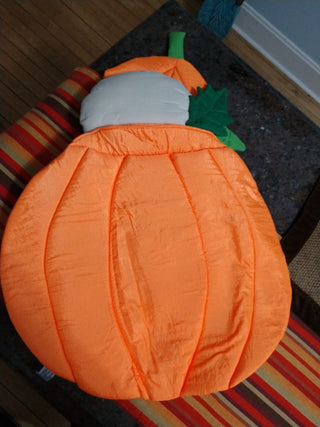 Stuffed Plushie Halloween wall Door Decoration Ghost As Pumpkin 25.5" x 17"