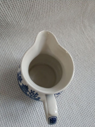 Churchill Blue Willow Creamer Staffordshire England creamer