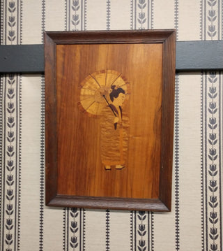 Marquetry Oriental Lady11"x15"