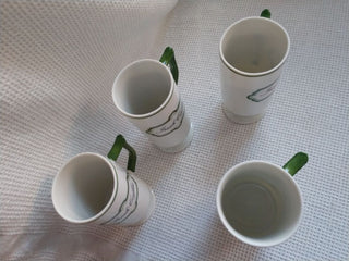 Set Of 4 Irish Coffee Mini Mugs Bone China ?  4.5" x 2.5"